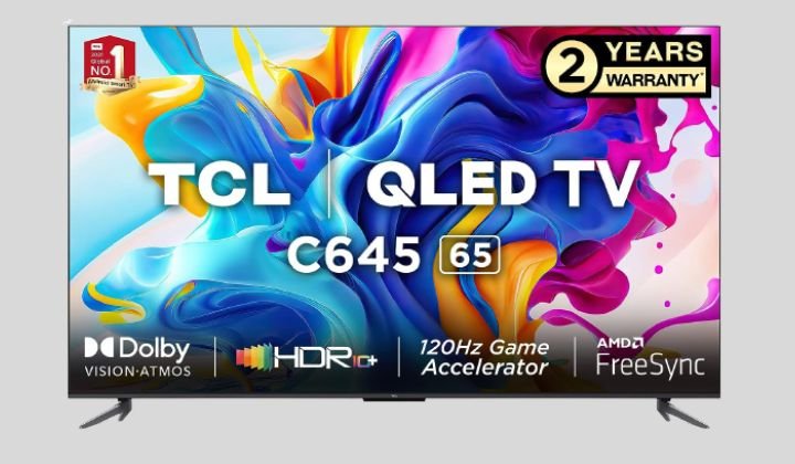 TCL 4K Ultra HD Smart QLED Google TV 65C645